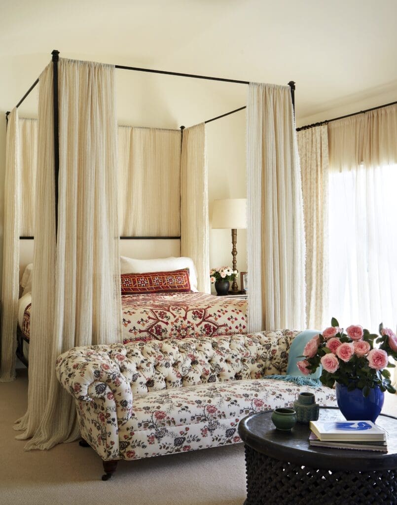The main bedroom suite in Kathryn Ireland’s Santa Monica house, from the book Kathryn M. Ireland: A Life in Design (CICO Books). (Photo by Trevor Tondro)