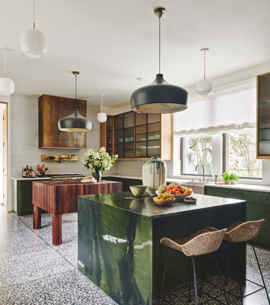 Kitchen of Seaside Villa, New Jersey, from the book John Ike: 9 Houses / 9 Stories: An Architect and His Vision (Vendome). (Photo by Richard Powers with Anita Sarsidi)
