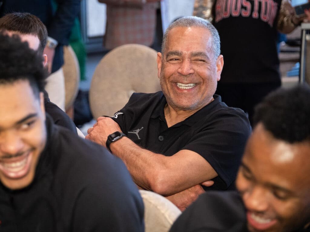 University of Houston coach Kelvin Sampson knows that his program is in rare air. (Photo by F. Carter Smith) 