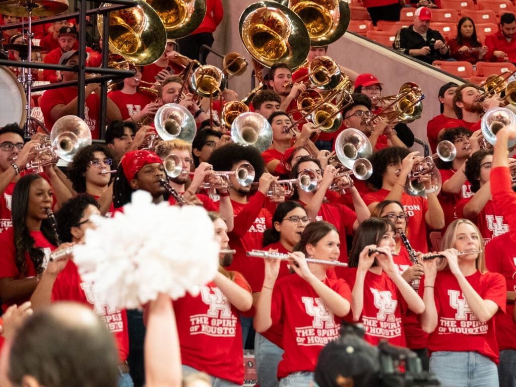 The University of Houston Spirit Band always brings it. (Photo by F. Carter Smith) 