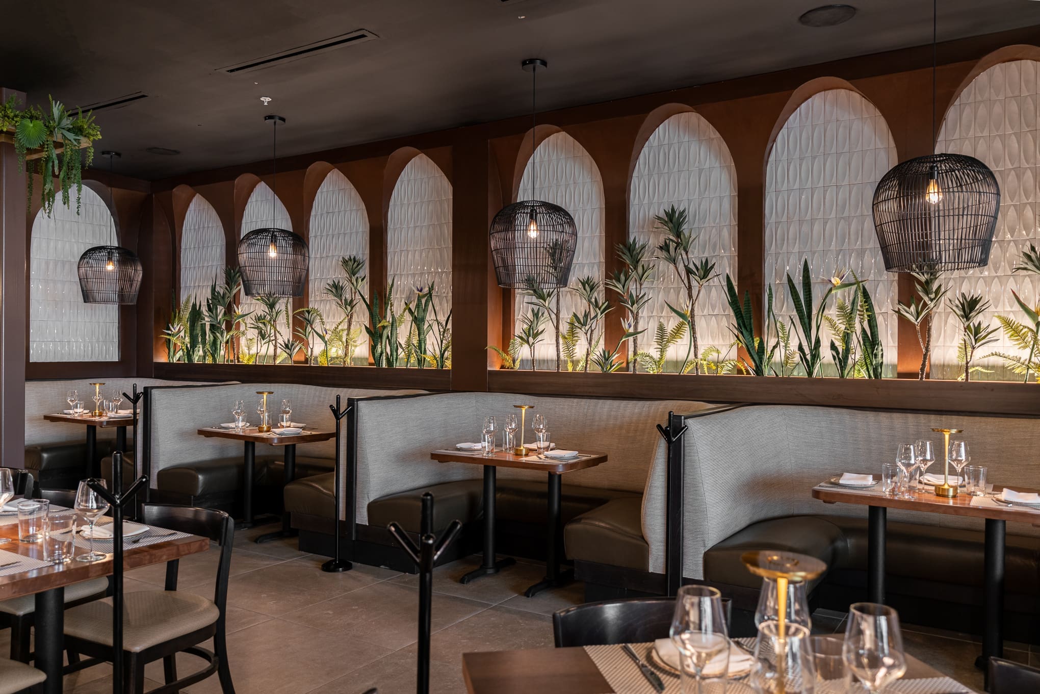 The curved arches at Costa Fina are reminiscent of Latin American architecture.