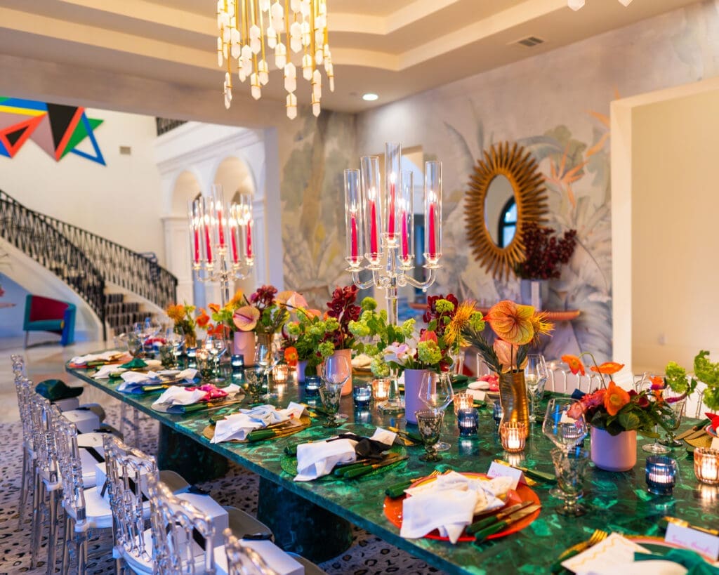 Colorful dining table (Photo by Cassidy Brown)