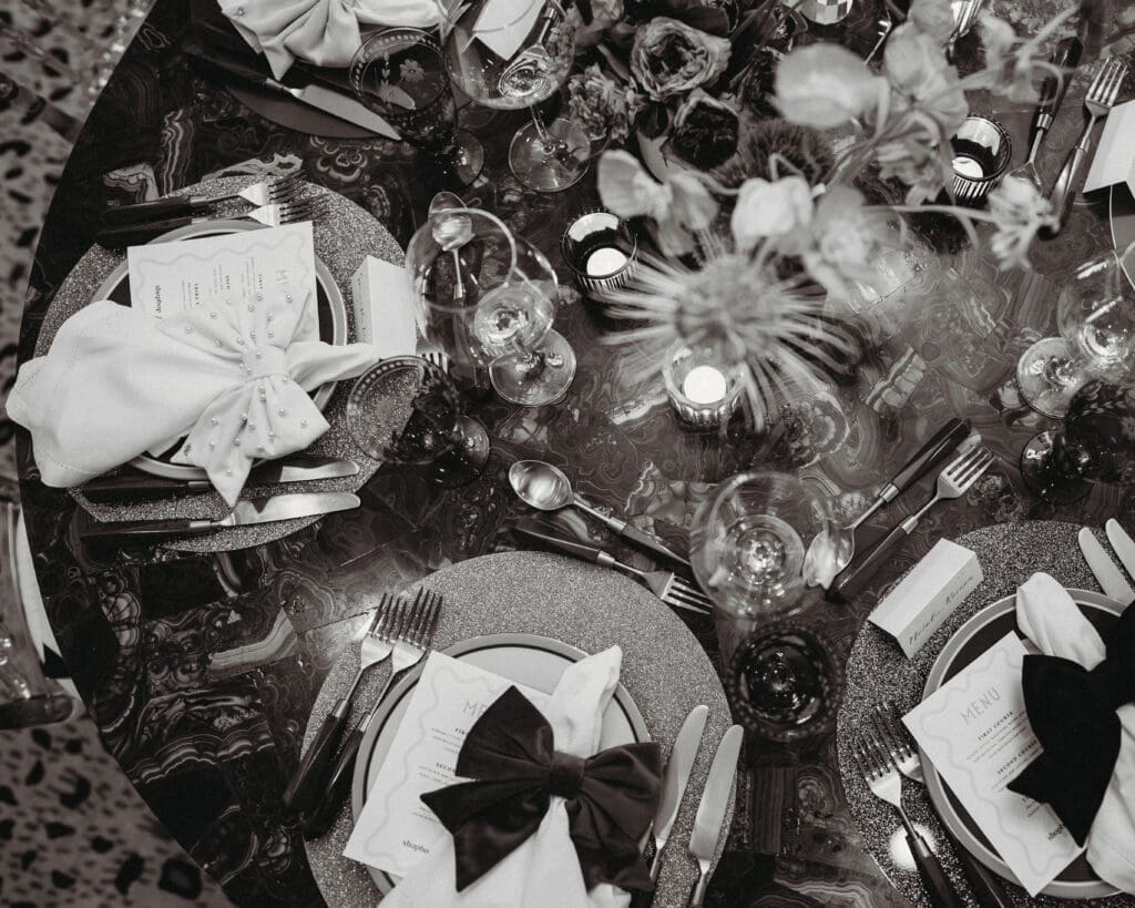 Dinner party set up (Photo by Cassidy Brown)