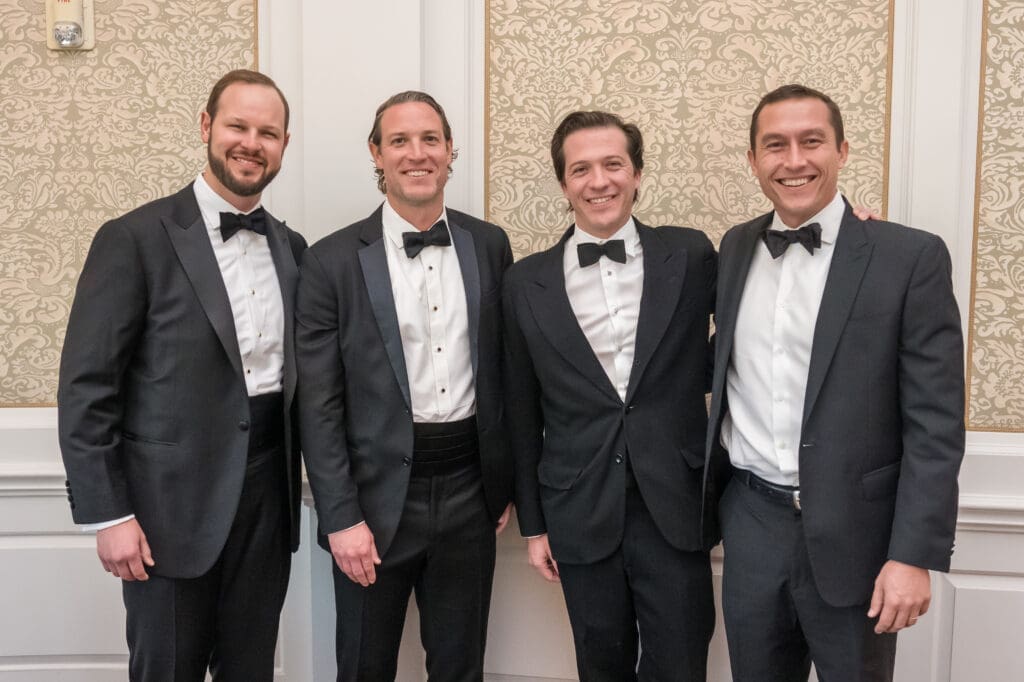 Inprint Poets & Writers Ball chairs Ky Cooksey, Todd Bondy, Pablo Hernández Schmidt-Tophoff, Cullen Schaar at River Oaks Country Club. (Photo by  CJ Martin of RM Photography)