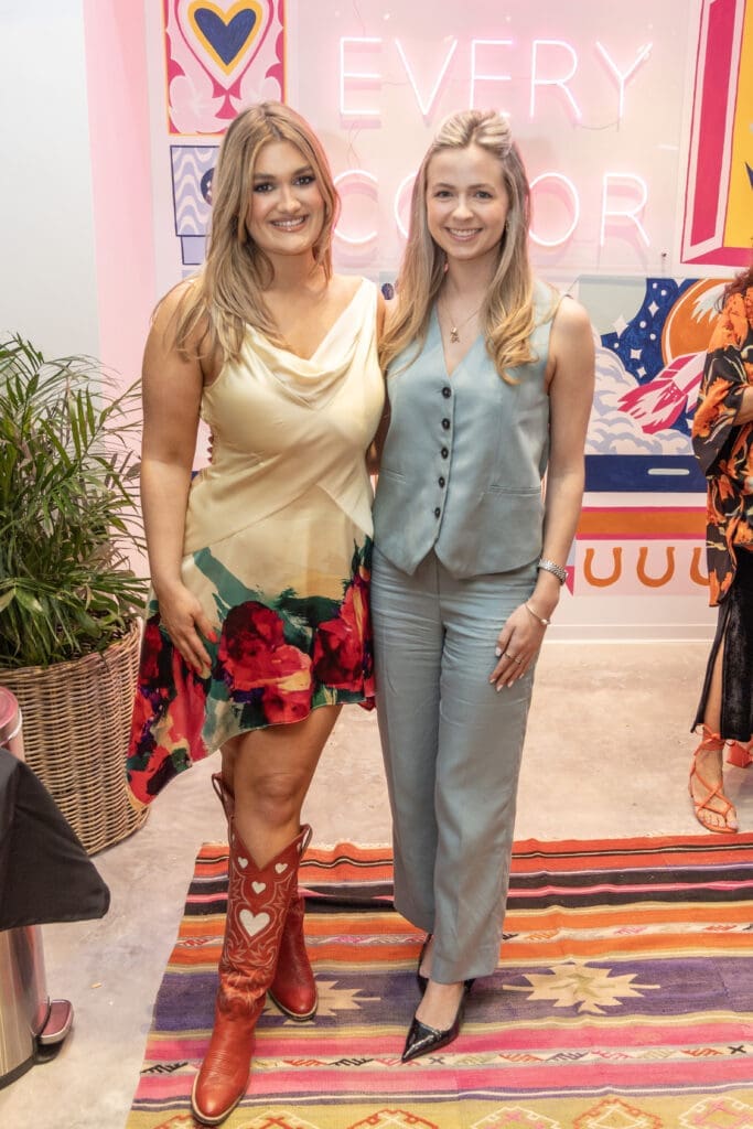Grace Margaret Berndt, Kate Weldon at the opening of City Boots in Autry Park.  (Photo by Jordan Geibel)