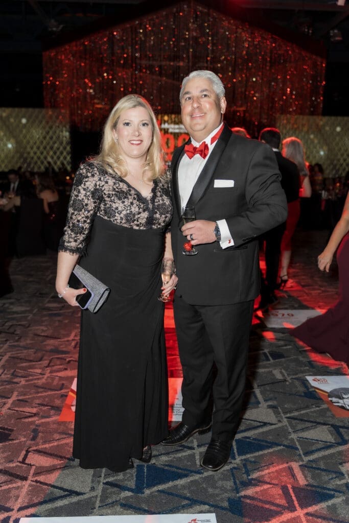 Susan andTJ Tijerina, Gulf Coast Board Chair, at the Heart Ball.