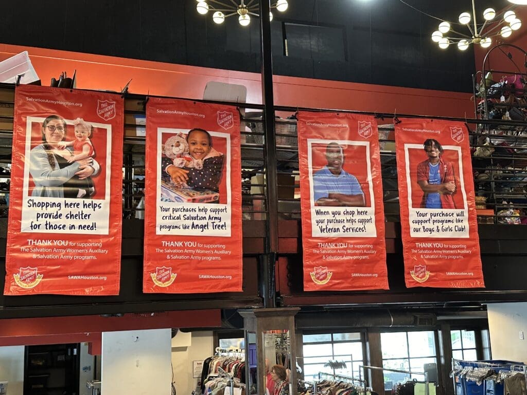 Programs that benefit from funds raised at the Salvation Army Women's Auxiliary 'Reflections on Style' multi-tiered fundraiser.  (Photo by Shelby Hodge)