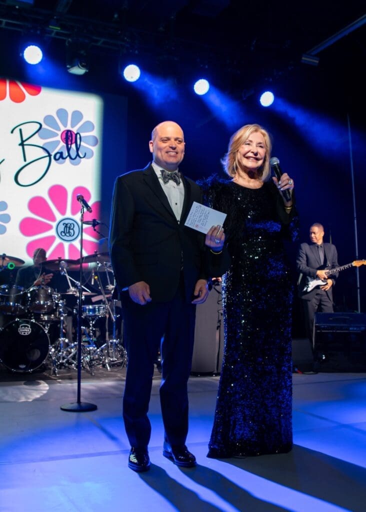 Jewel Charity's President Kathy Sneed with son Kirk Sneed. (Photo by Rachel DeLira)