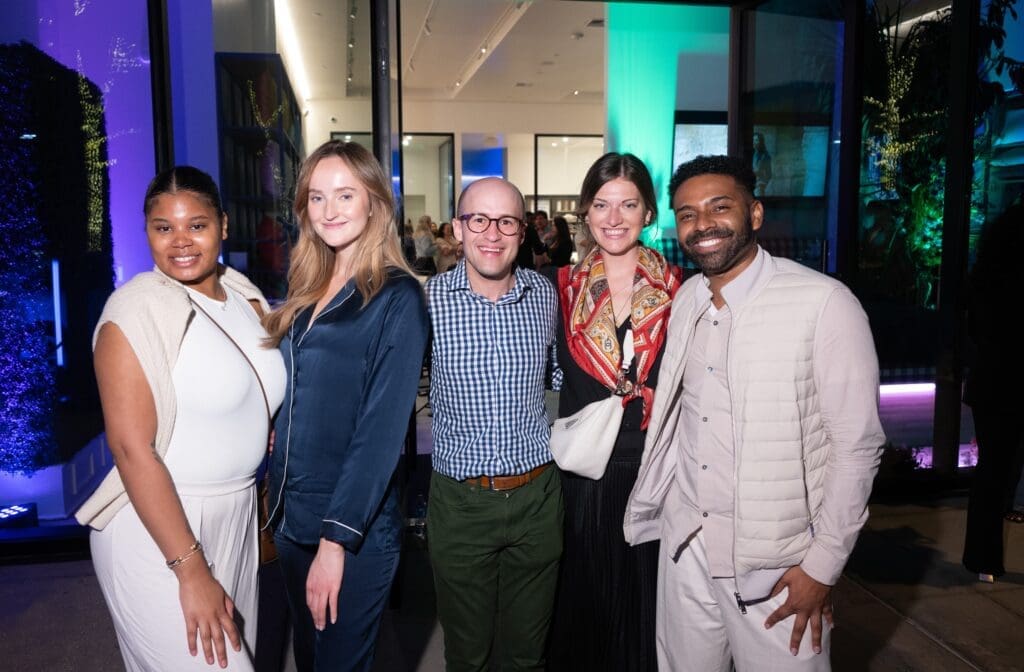 Kennedy Logan, Louisa Turner, Jonathan Babin, Molly Jodeit, John Pearson at the grand opening of Swedish bedmaker Hästens in River Oaks District. (Photo by Daniel Ortiz)