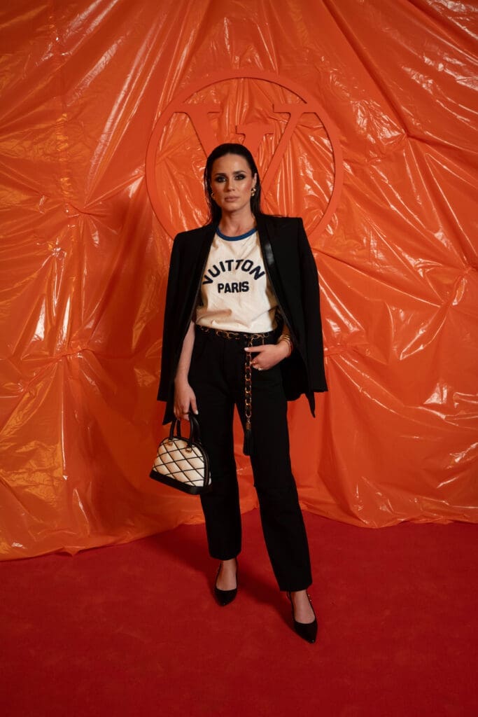 Elly Brown at the Louis Vuitton 2024 Spring/Summer fashion presentation at POST Houston. (Courtesy Louis Vuitton; Image Megan Kay Photography)