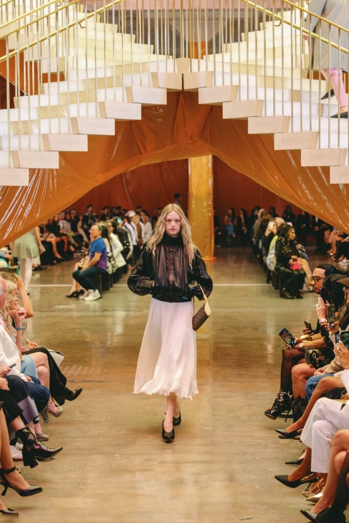 Louis Vuitton presents its 2024 Spring/Summer collection in the X Atrium at POST Houston. (Courtesy Louis Vuitton; Image Megan Kay Photography)