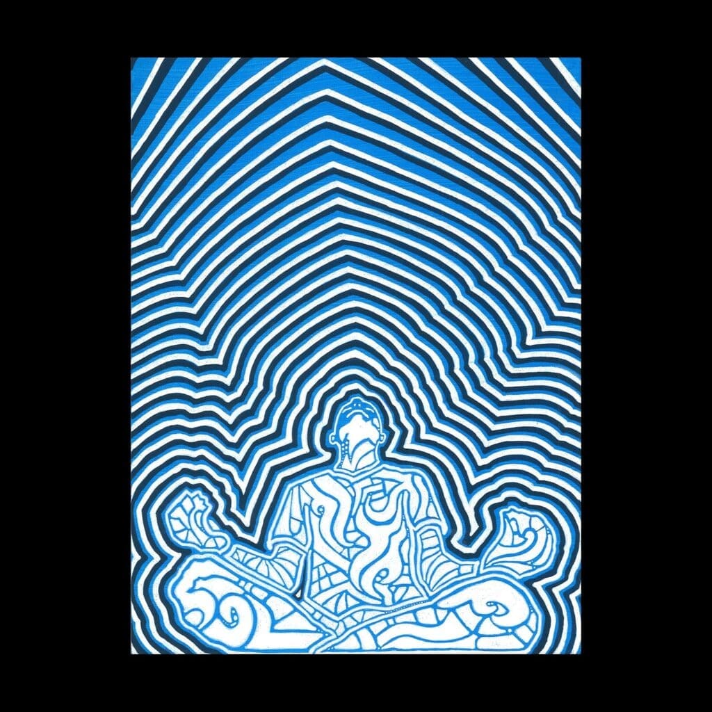 Meditation is an important part of artist Jeff Lung's world. (Photo courtesy of Jeff Lung)