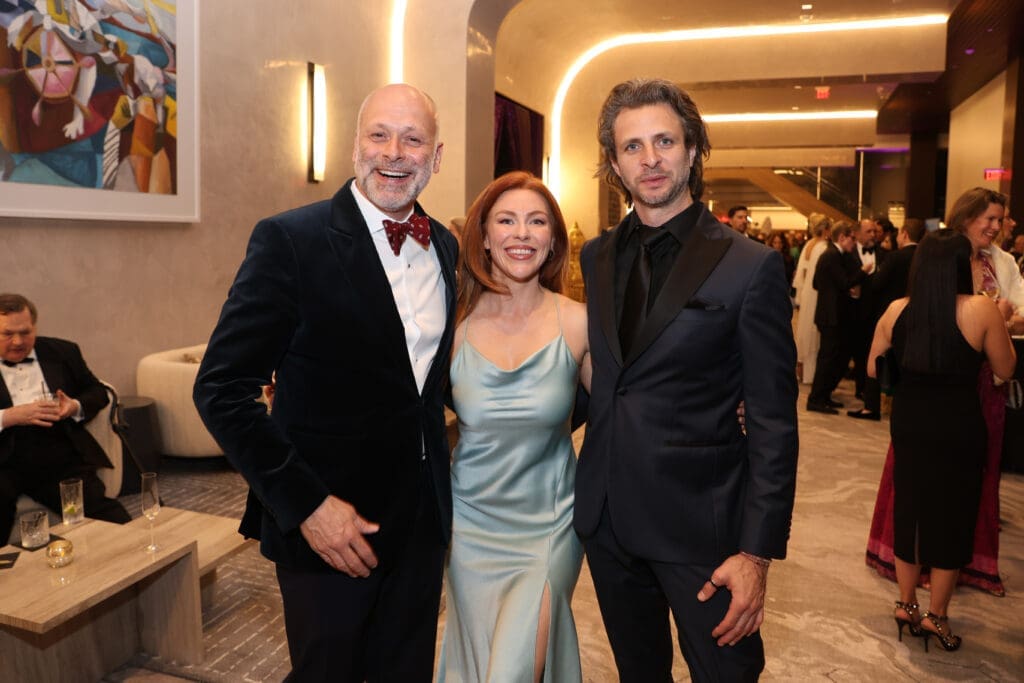 Ralf van der Ven, Megan Hendrix, Justin Garcia at the Mercury gala (Photo by Priscilla Dickson)