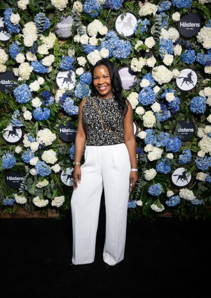 Nikki Gaddis at the grand opening of Swedish bedmaker Hästens in River Oaks District. (Photo by Daniel Ortiz)