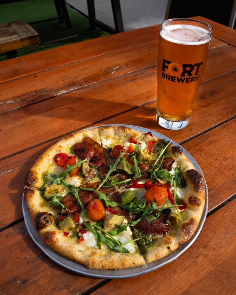 Fort Brewery pairs the perfect pint with a pretty pizza.