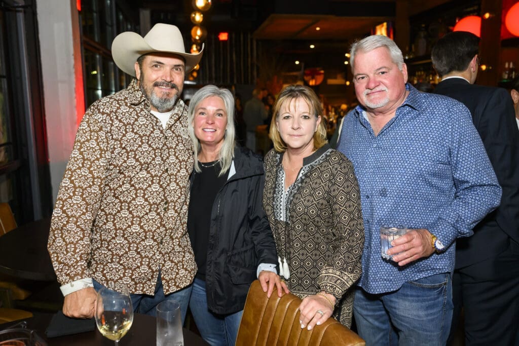 Russell & Stacie ones, Lisa & Tom Laird at the grand opening of Ben Berg's latest concept, Prime 131, a live-fire and sushi restaurant  (Photo by Michelle Watson, Catchlightgroup.com)