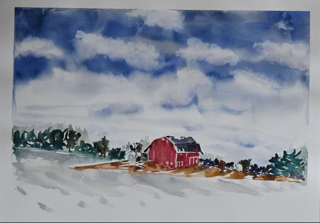 Regina West's watercolors are inspired by her personal travel experiences. (Photo courtesy of Regina West)