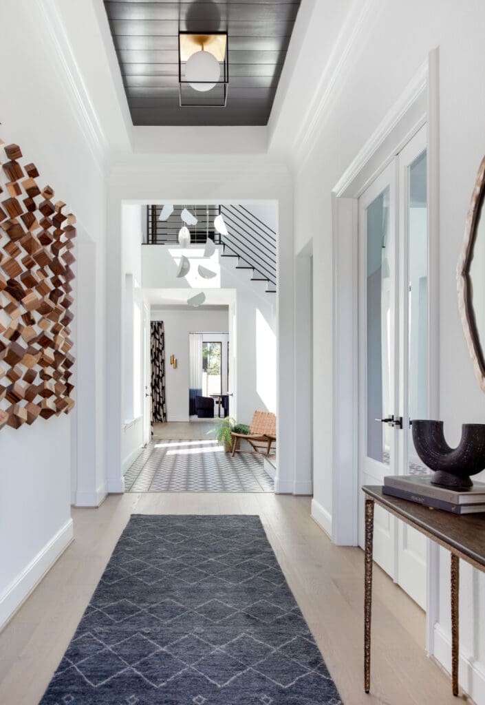 The Entry corridor is bright and open in this Toll Brothers home in Woodson's Reserve.