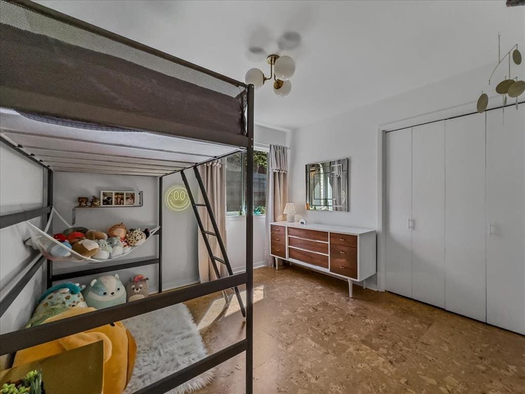 One of four bedrooms.