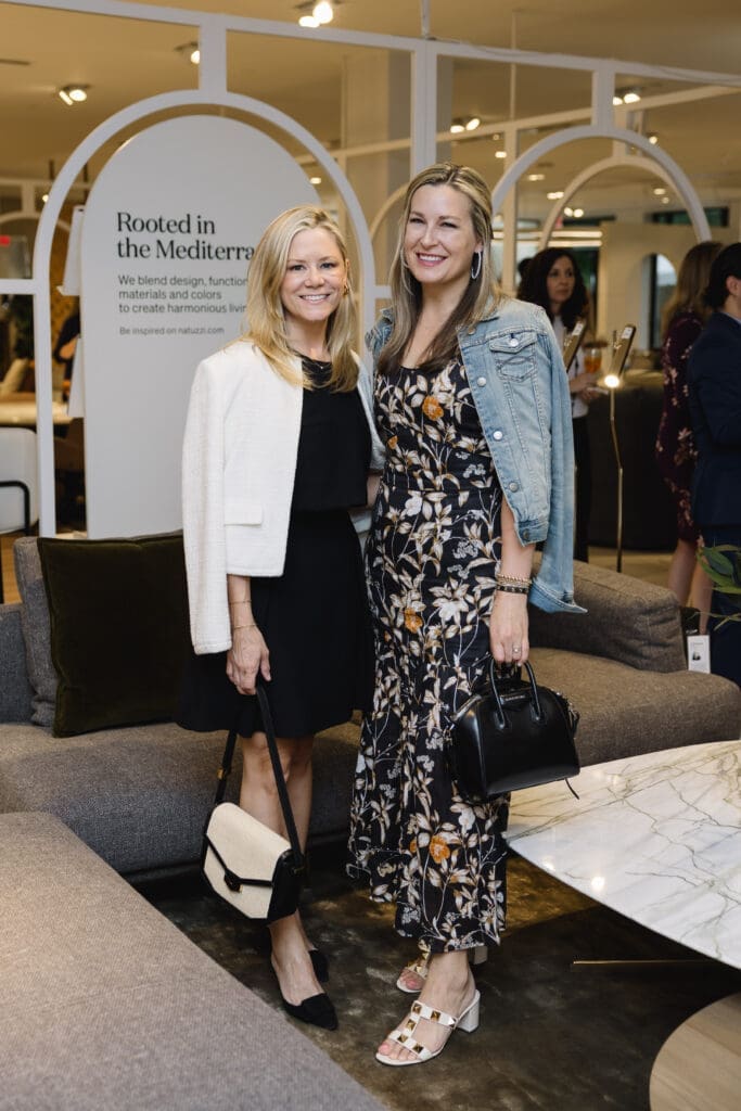 Monica Bickers, Bethany Buchanan at Natuzzi Italia Houston Grand Opening (Photo by Johnny Than)