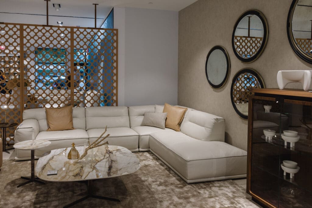 Luxury furniture at Natuzzi Italia Houston  (Photo by Johnny Than)