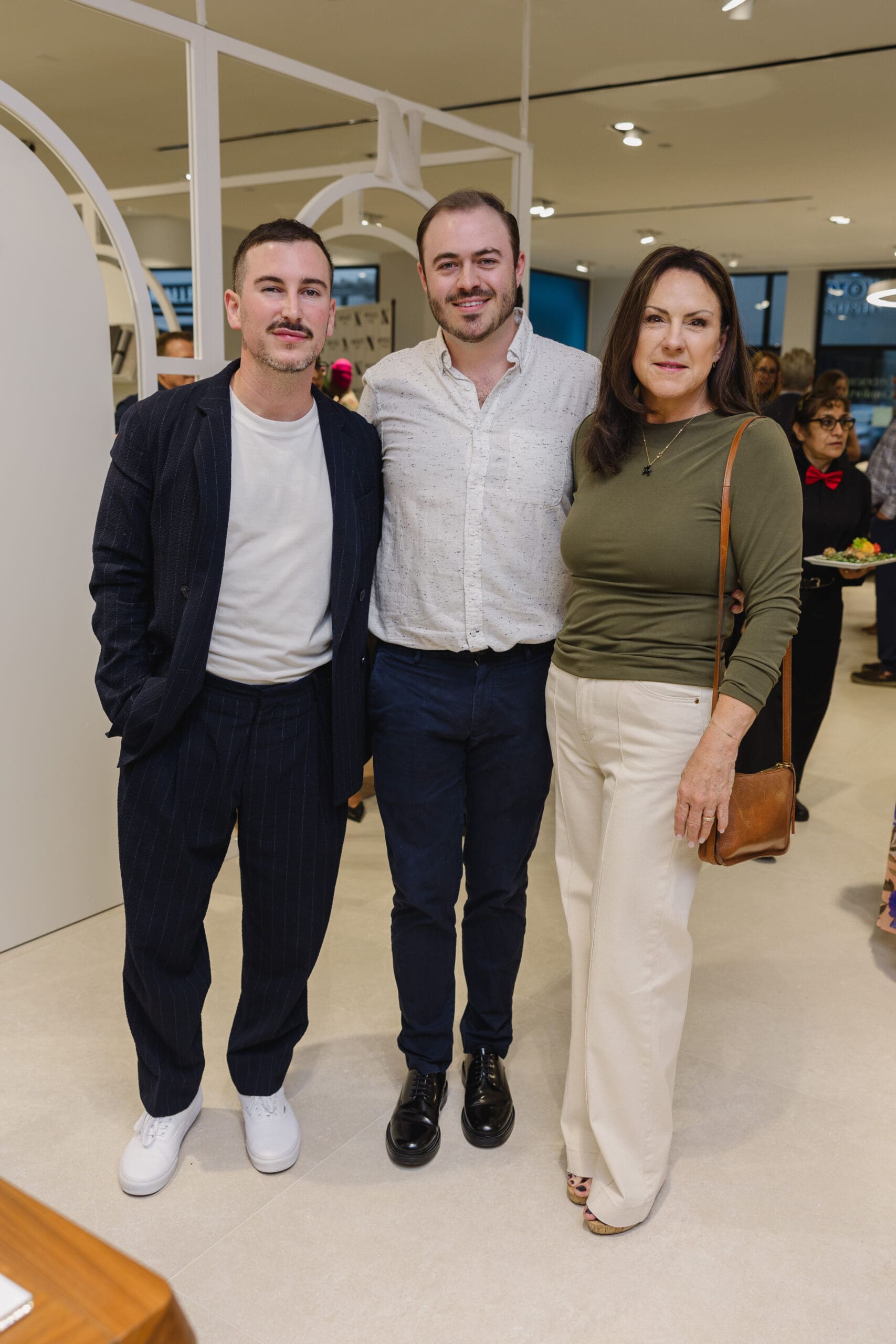 0176-Natuzzi Italia Opening-20240409-JT Brandon Fontanot, Chase & BJ Smith.jpg. BARNDON ON COMMITTEE (Photo by Johnny Than)