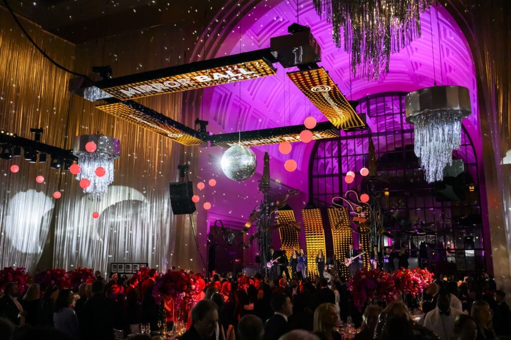 Decor at the Houston Grand Opera 'Mirror Ball' (Photo by Michelle Watson, Catchlightgroup.com)