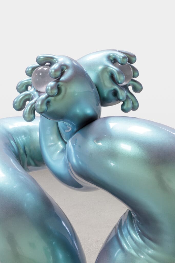 The Haas Brothers' "Cyberzoid 4," 2023. (Photo by Charles White, courtesy the artist and Jeffrey Deitch)
