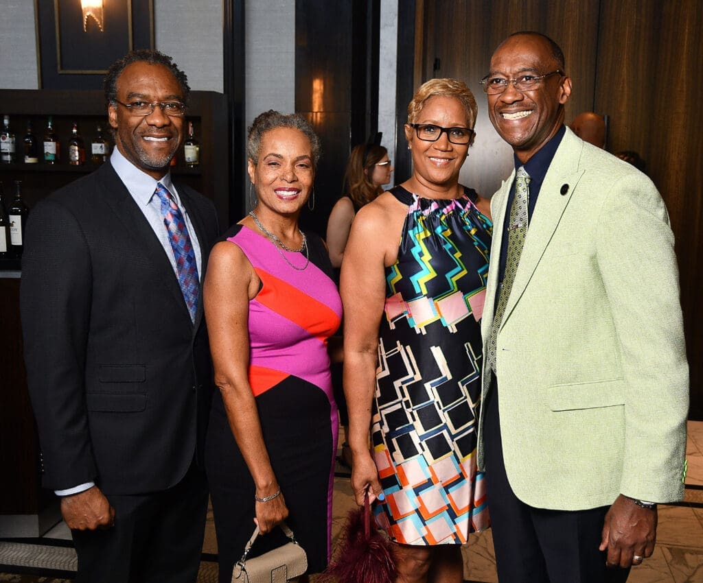 Raheem & Sonja Reid, Janice & Omar Reid at the Communities in School dinner