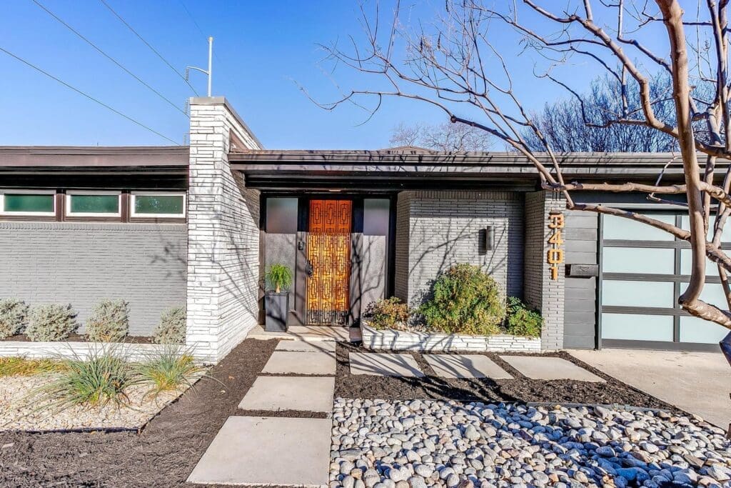 A Stunning Mid-Century Modern Home in a Coveted Fort Worth Neighborhood Hits The Market For $1.3 Million