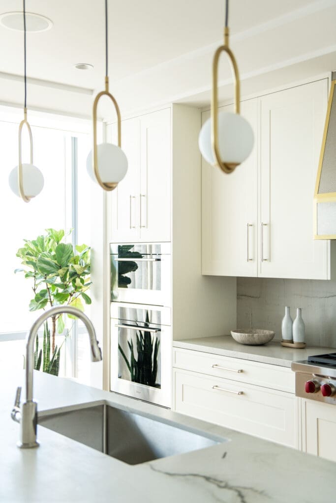 The kitchen at the new sales gallery for The Ritz-Carlton Residences, The Woodlands shows off the kind of luxury finishes you can expect in the first standalone Ritz-Carlton residential project in Texas. (Courtesy Howard Hughes) (Photo by Courtesy of Howard Hughes)
