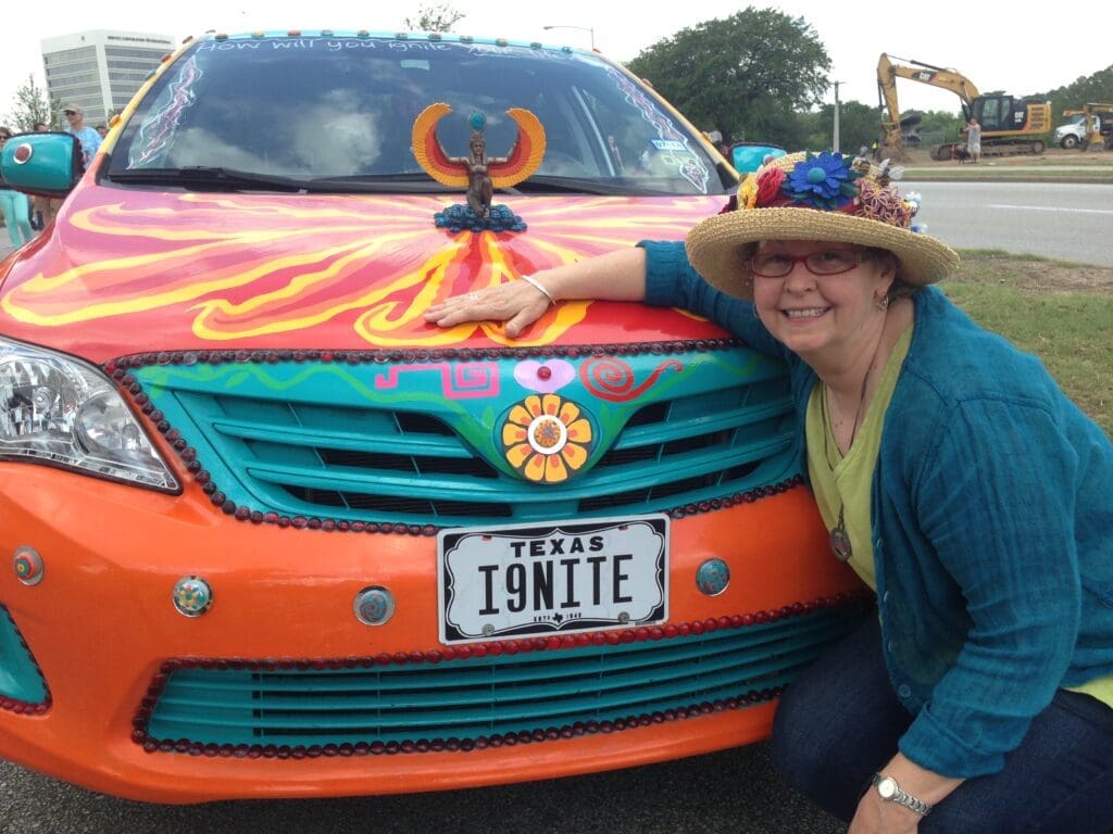 Grill art on Phoenix Rising, created by Sarah Crawford (Photo by Sarah Gish)