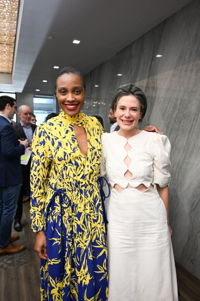 Alecia Harris, Hannah Siegel-Gardner  at the Houston Classical Charter School gala. (Photo by Daniel Ortiz)