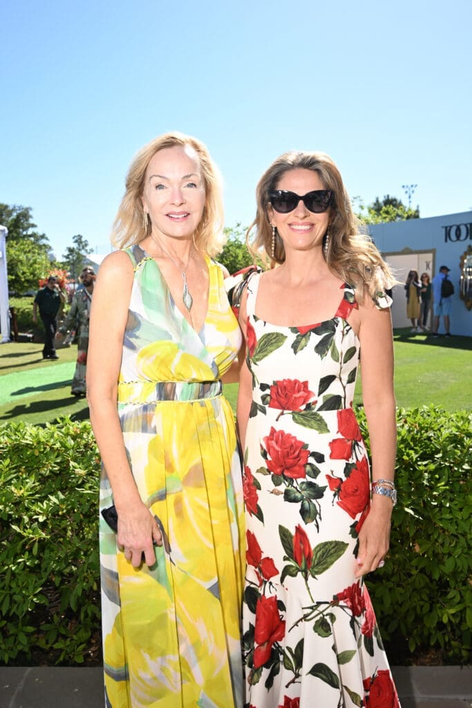 Alice Mosing, Lauren Freeman Roth at the River Oaks tennis tournament luncheon.