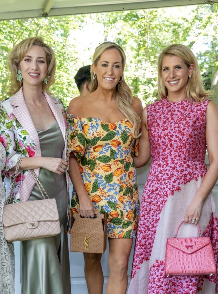 Kaleta Blaffer Johnson, Whitney Kuhn Lawson, Hayden Lasher McGuiness at the Bayou Bend fashion show and luncheon. (Photo by Jenny Antill)