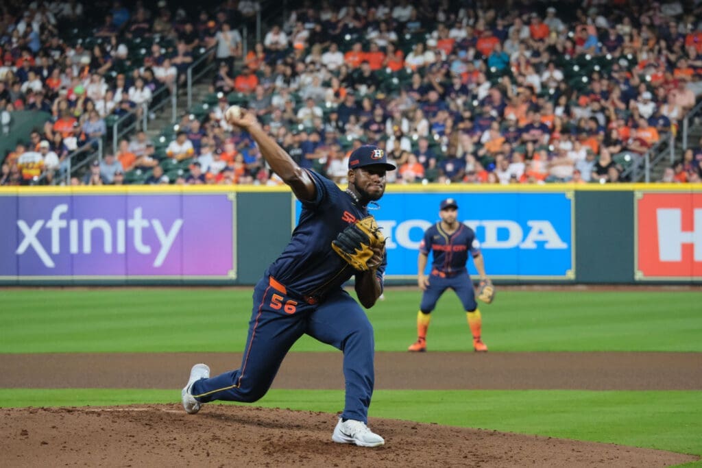 Houston Astros fifth starter Ronel Blanco has turned his changeup into a dominant weapon. (Photo by F. Carter Smith)