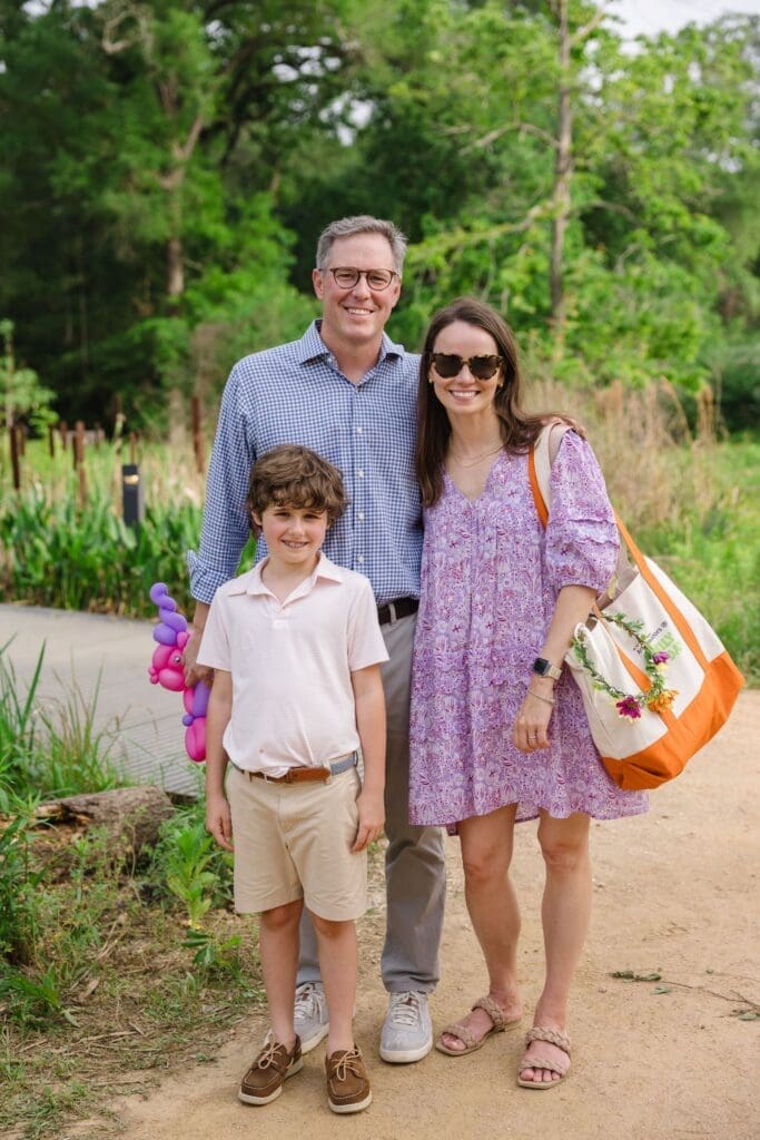 Benjamin, Brice and Leah Simpson at the Ambassadors for Texas Children’s Hospital Family Fun Day (Photo by Johnny Than)