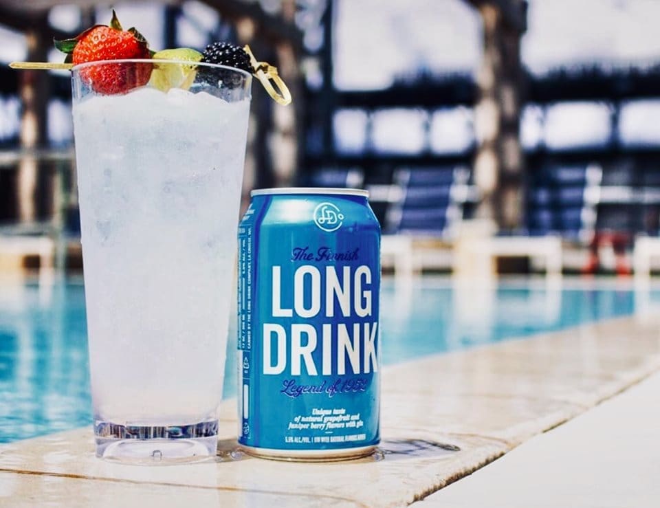 Booze News – April – Finnish Long Drink is a Midland-made refreshing canned cocktail.