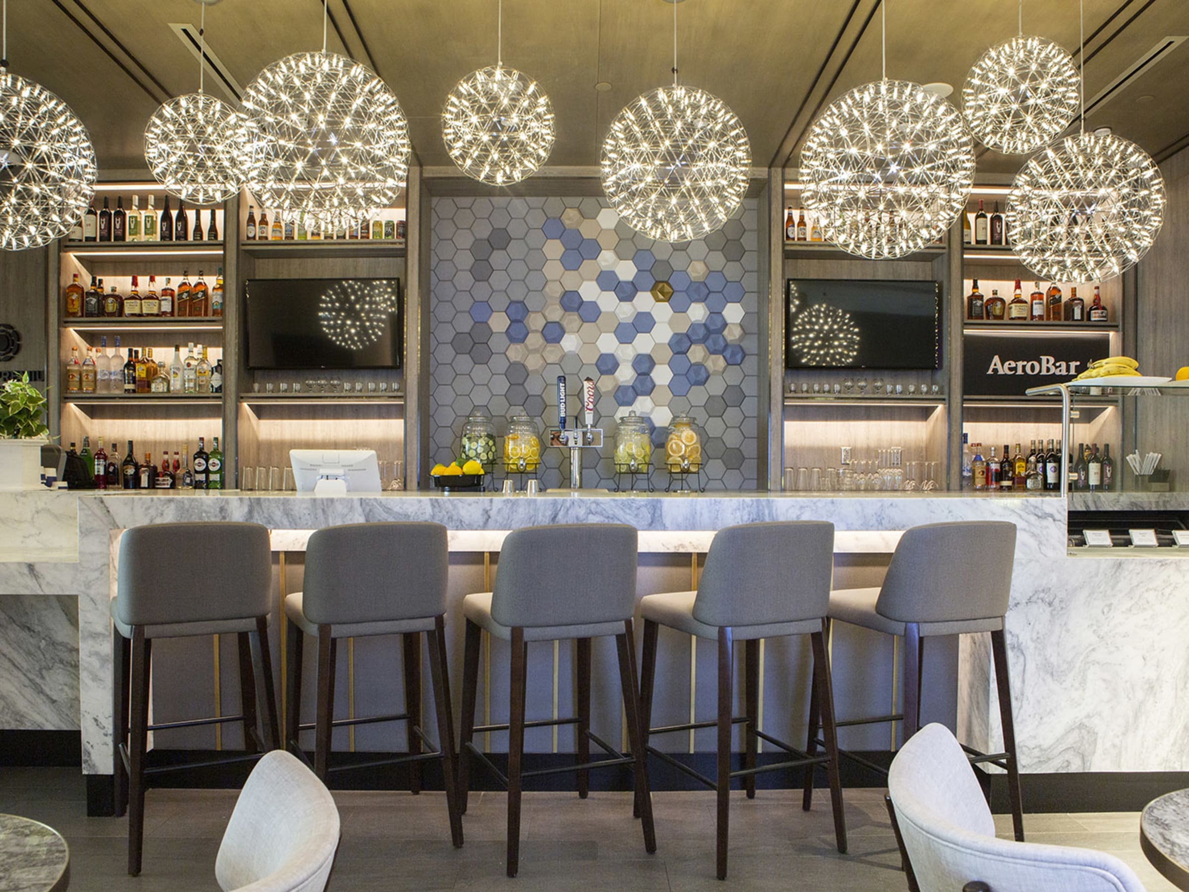 DFW 50 – Plaza Premium Lounge’s very first lounge in the United States. (Courtesy DFW Airport)
