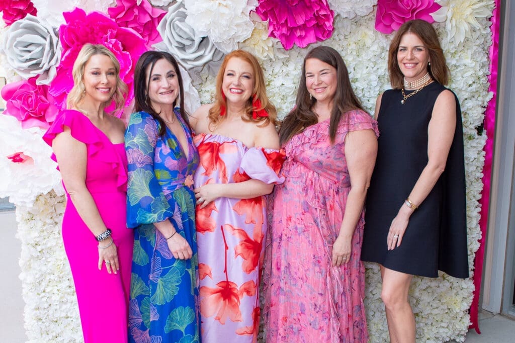Dana Wolf Pauly, Erika Mandel, Stacy Soefer Gomar, Julie Atlas Taylor, Nicole Sofer Loewenstern at Stages' Gala at The Gordy. (Photo by Jacob Power)