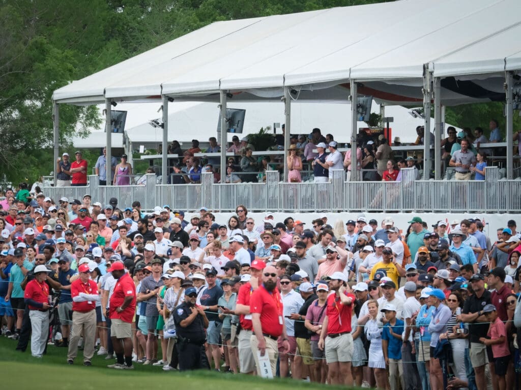 The crowds came out for the Houston Open, with Masters anticipation beckoning. (Photo by F. Carter Smith)