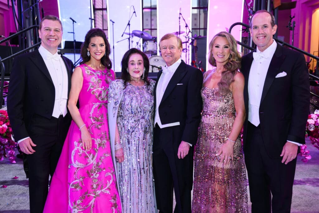 Jonathan & Ann Ayre, Betty & Jess Tutor, Drs. Rachel & Warren Ellsworth at the Houston Grand Opera 'Mirror Ball' (Photo by Michelle Watson, Catchlightgroup.com)