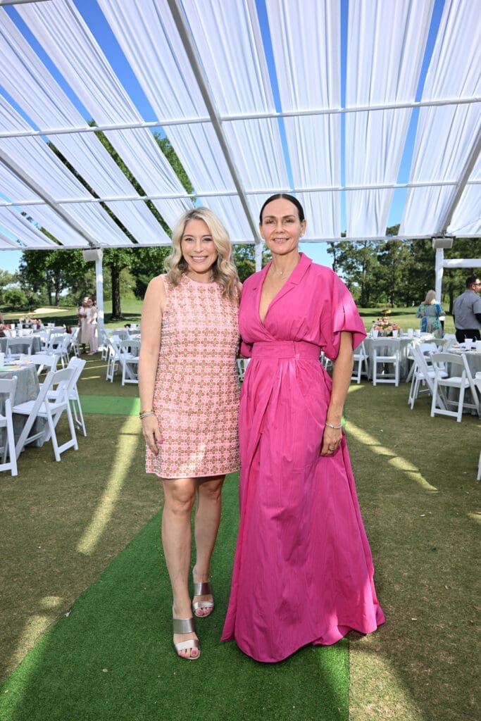 Kristen Collins, Dana Barton at the River Oaks tennis tournament luncheon. 
