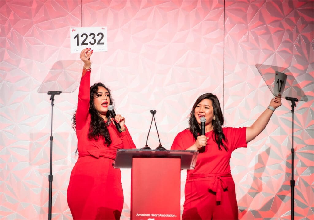 The 2024 Go Red for Women emcees Kristin Diaz and Tiffany Liou.