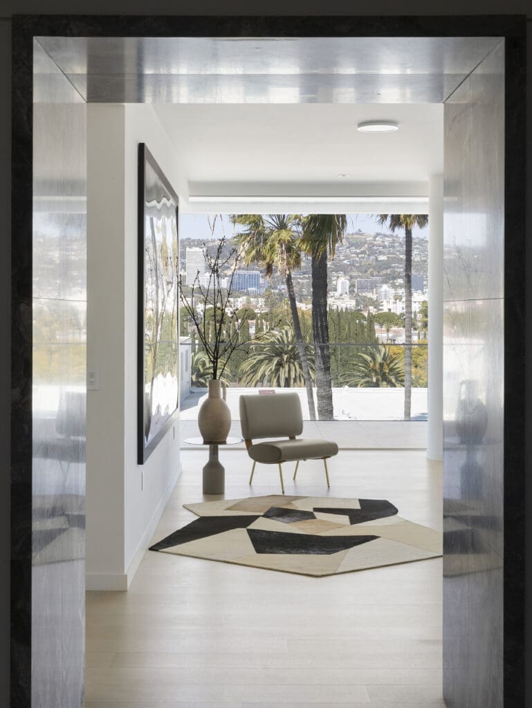 Nina Magon Studio with BeDesign installation for Balmain at the Mandarin Oriental Residences in Beverly Hills  (Photo by Ryan Lahiff)