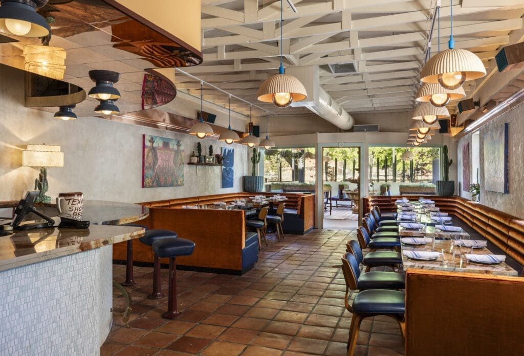 With design front of mind, Levit enlisted designer Brittany Vaughn of Garnish Design to refresh the 1,500-square-foot space with a gracious nod to mid-century modern Mexico. (Photo by Julie Soefer)