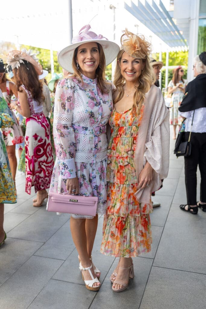Neekie Kashani, Katherine Whaley at the Hats in the Park luncheon. (Photo by Jenny Antill)