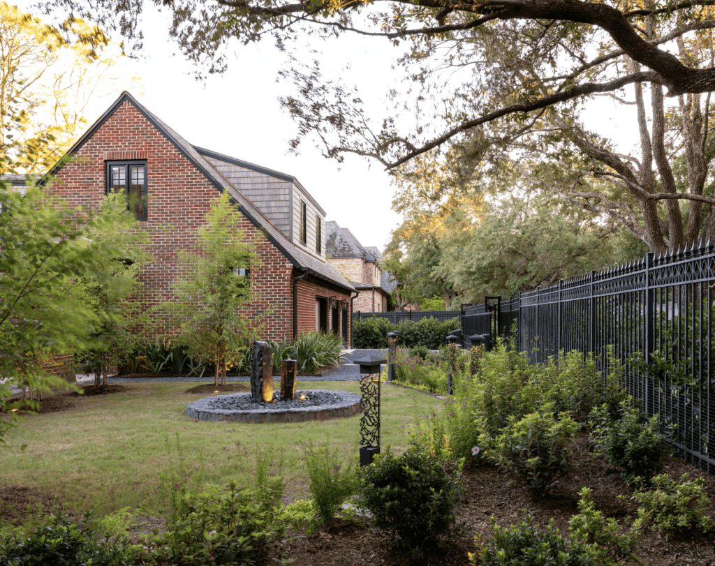 Lush gardens decorate the property. (Photography by Leonid Furmansky)