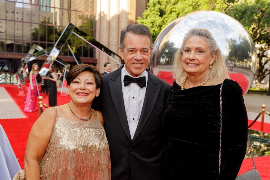 Teresa & José Ivo, Marty Dudley at the Houston Grand Opera 'Mirror Ball' (Photo by Katy Anderson)