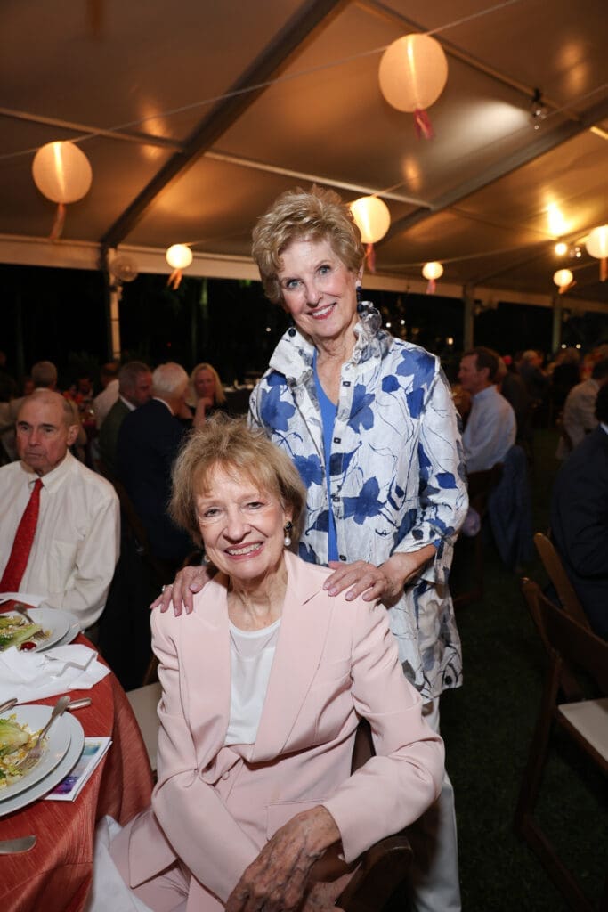 Terrylin Neale, Sandy Godfrey at the Hermann Park Conservancy 'Evening in the Park' (Photo by Priscilla Dickson)